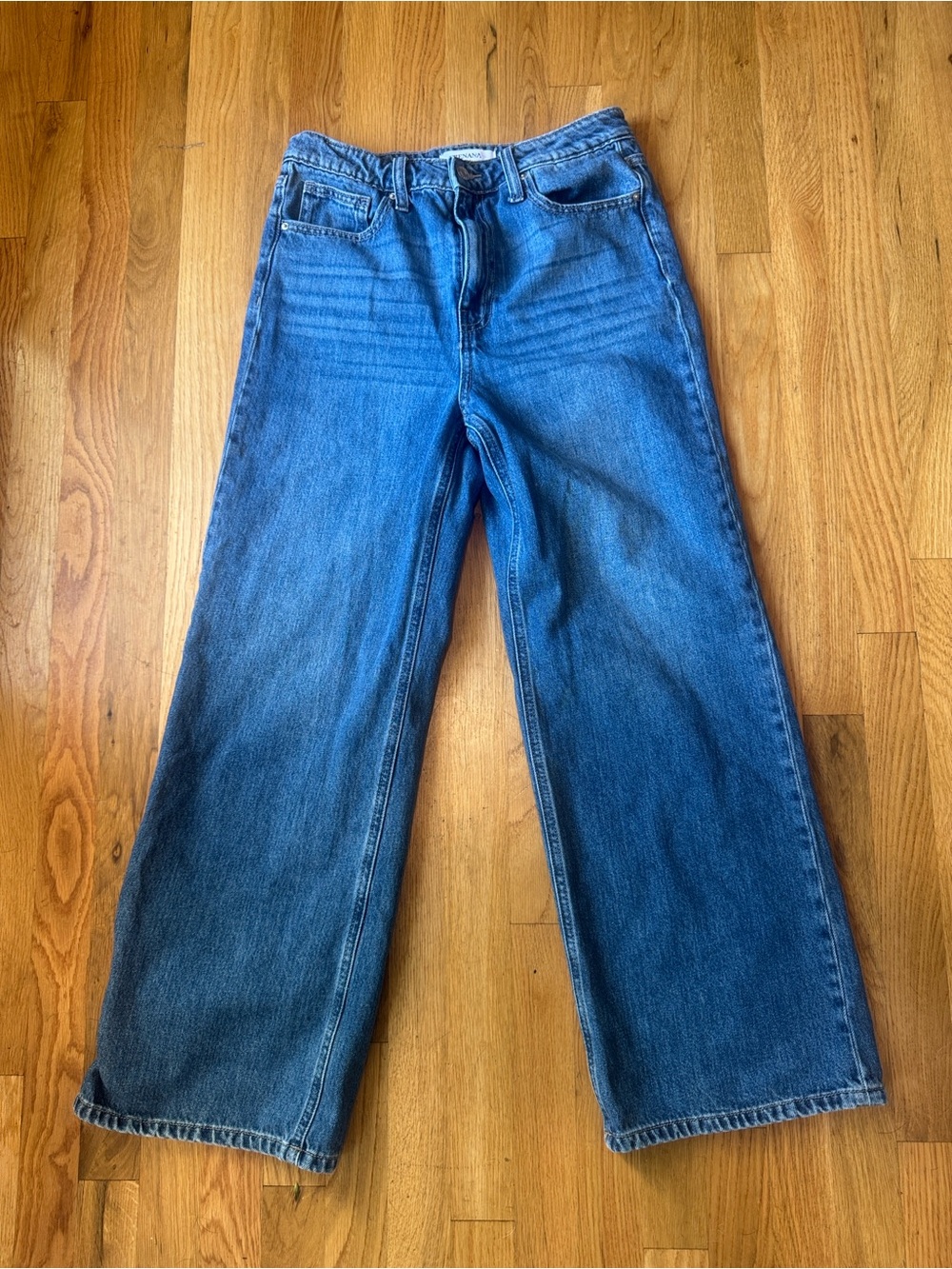 Classic Wide-Leg Women's Jeans — Blue Denim
